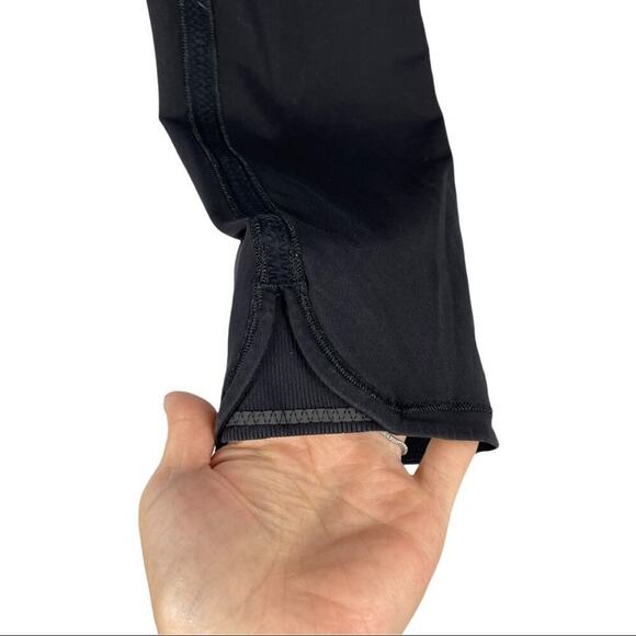 Lululemon Can't Stop Crop High Rise Runners Leggings Black / Slalom Stripe 8 - Picture 13 of 16